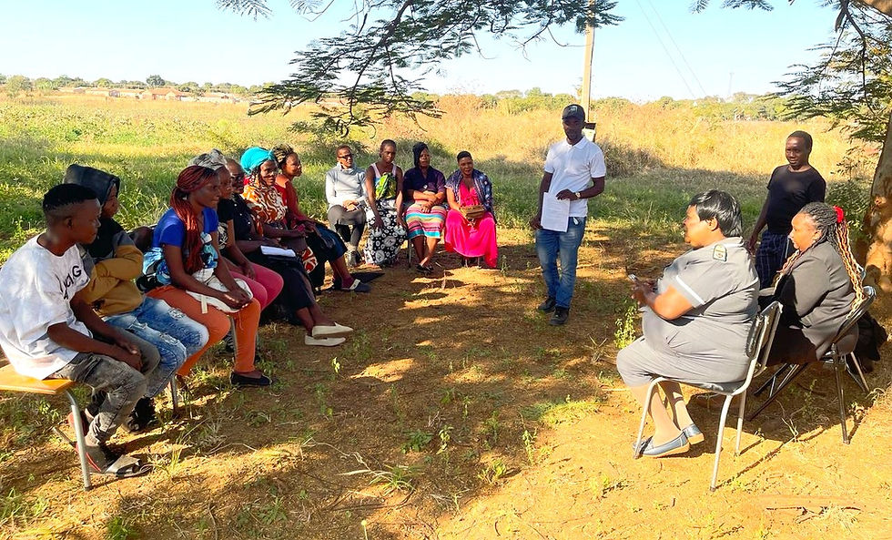 Discussions unfold at Chinengundu Clinic.