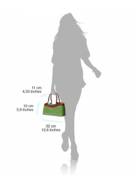 Thumbnail: Italian Leather Brown Satchel Handbag