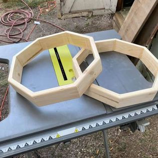 Octagonal Hand Drum Fram
