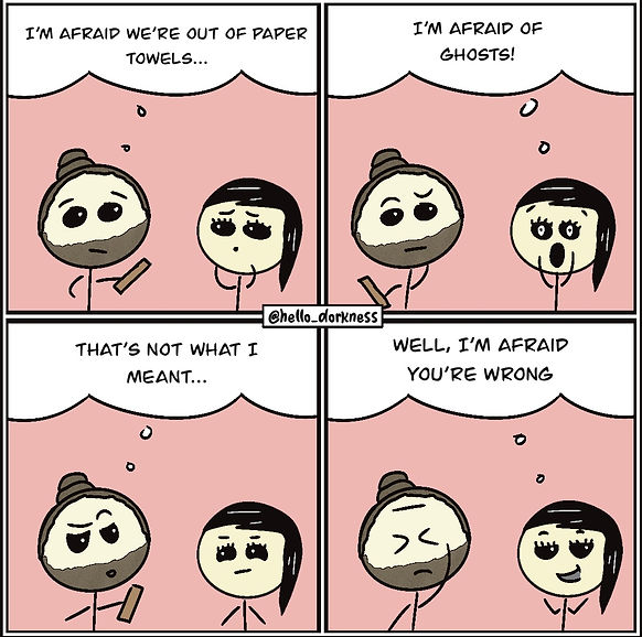 Funny Web Comic about ghosts