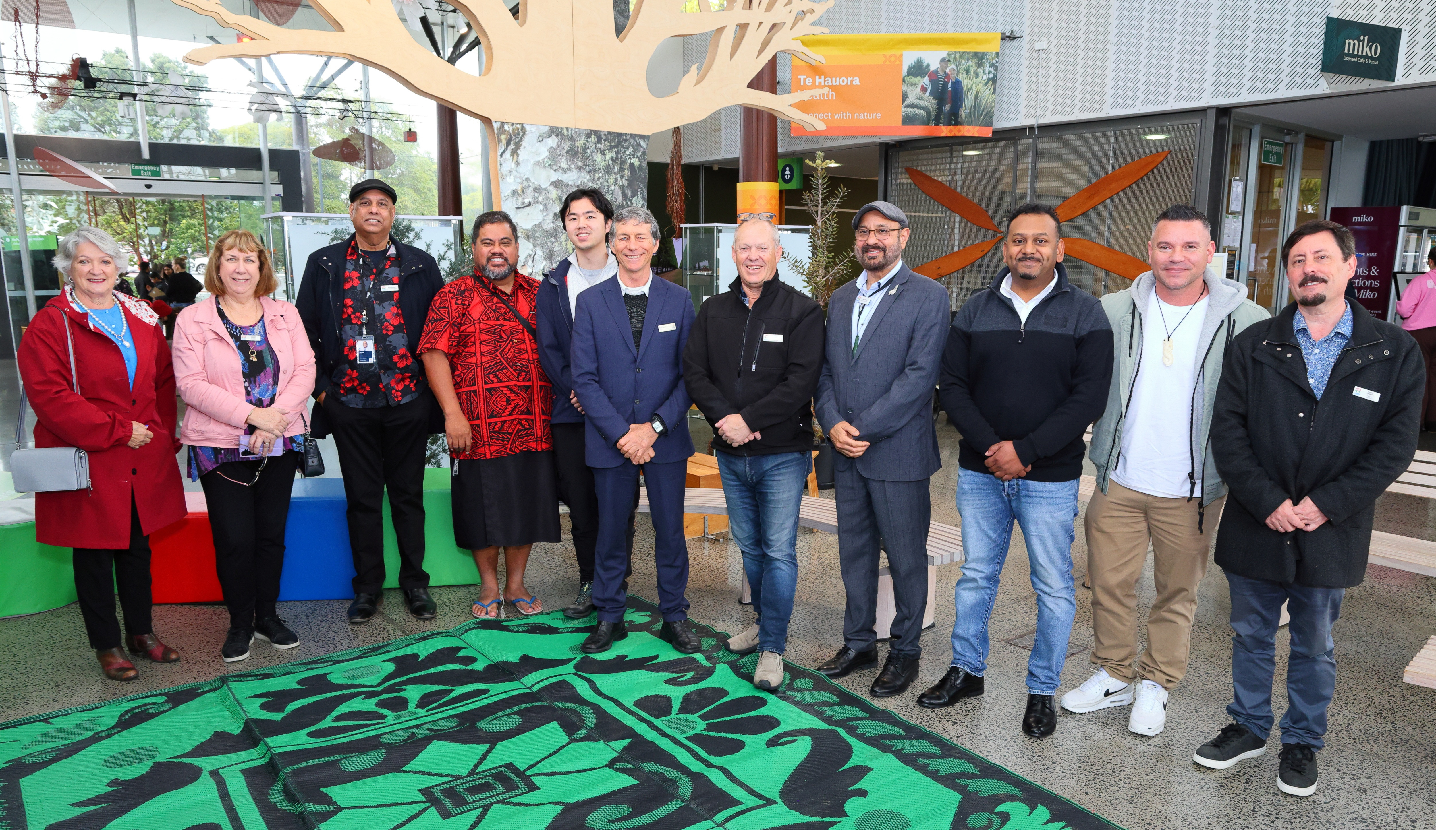 Local board representatives who attended the prizegiving ceremony for Eye on Nature Creative Arts, at the Auckland Botanic Gardens.