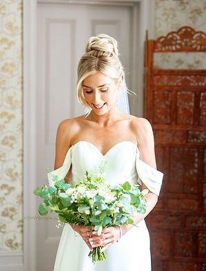 Elegant bridal makeup look created for a wedding by Charlee Hulbert in Dorset