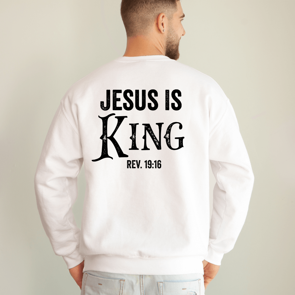 Mens JESUS IS KING Sweatshirt