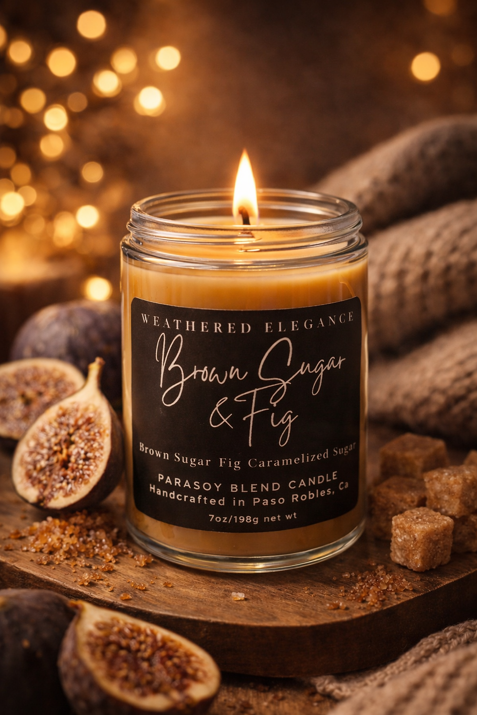 Brown Sugar & Fig para soy candle