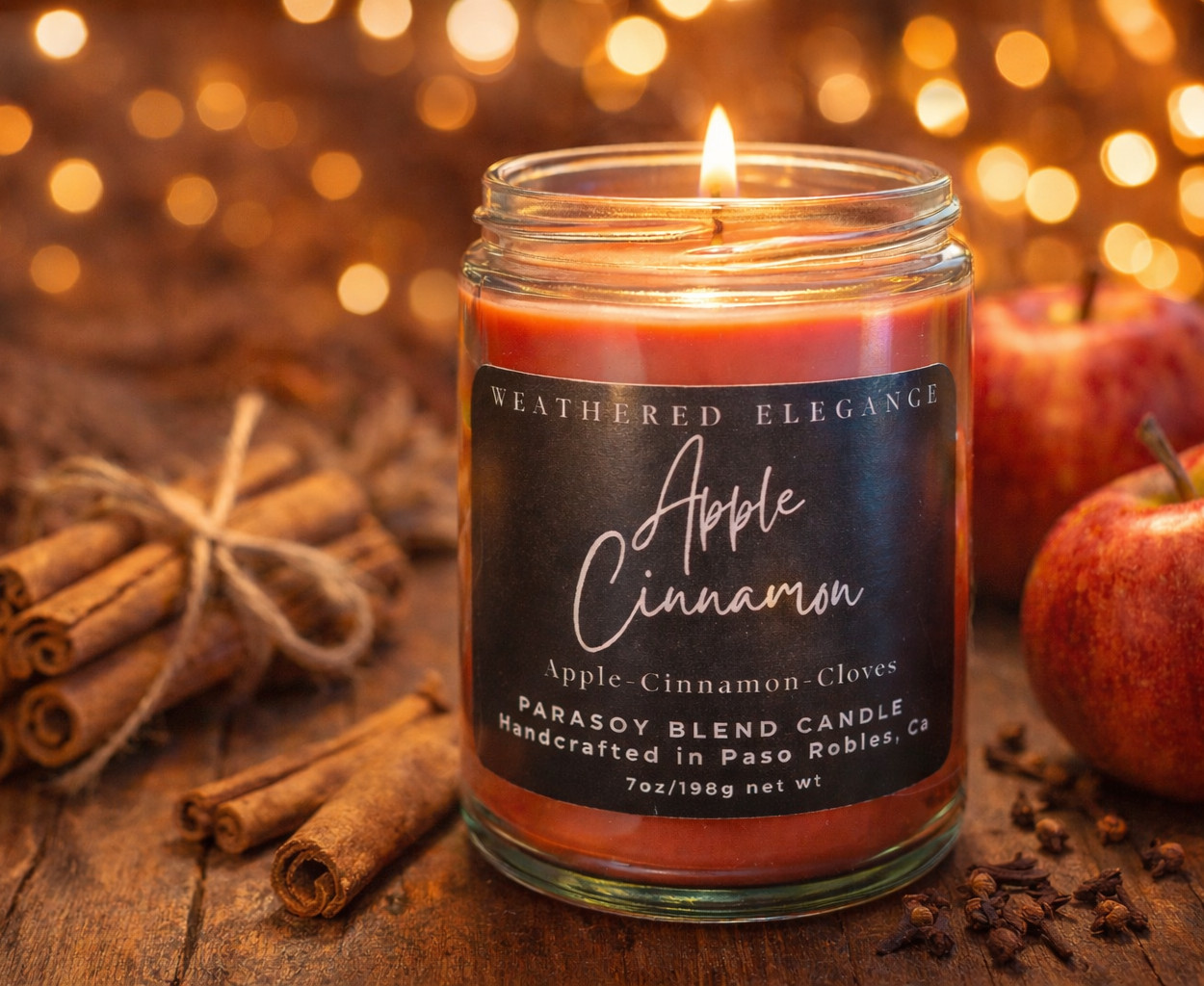 Apple Cinnamon para soy candle