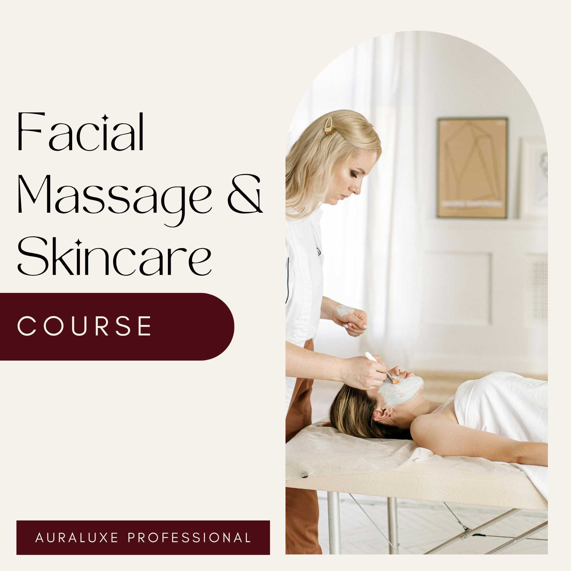 1:1 Facial Massage & Skincare Course
