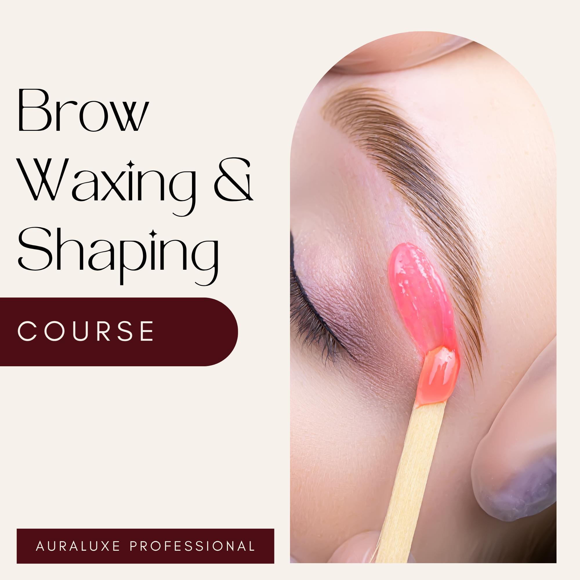 1:1 Brow Waxing & Shaping Course