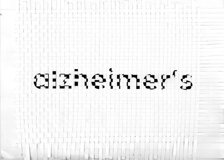 Handwoven Text Representing The Deterioration of Memory Through Alzheimers