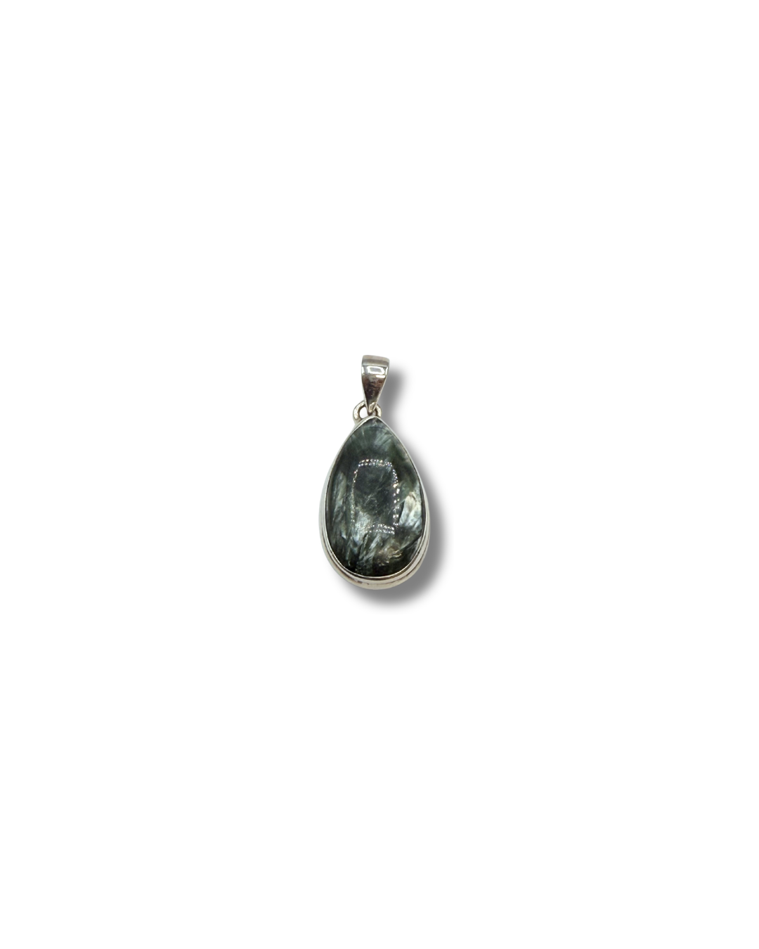 Pendentif Séraphinite (goutte)