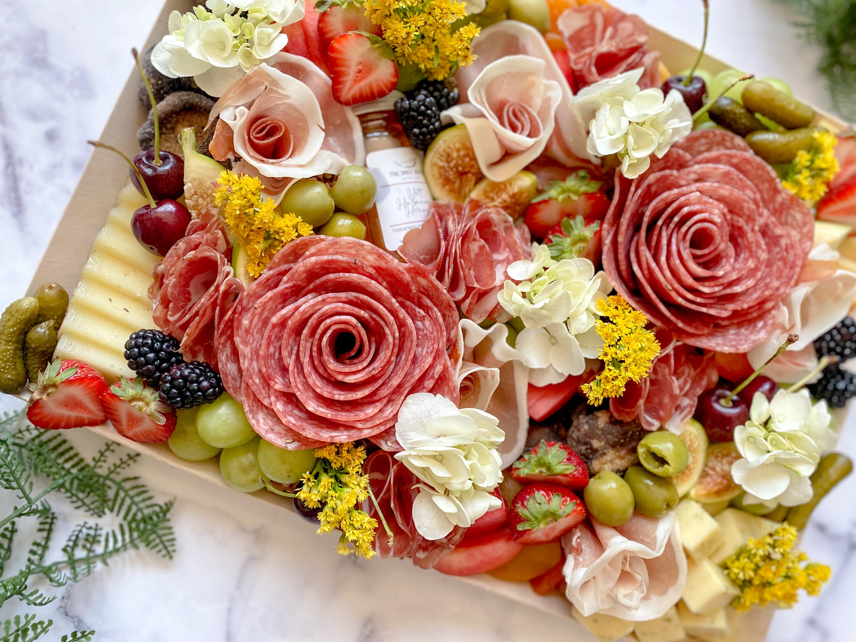 Arranged Food and Objects