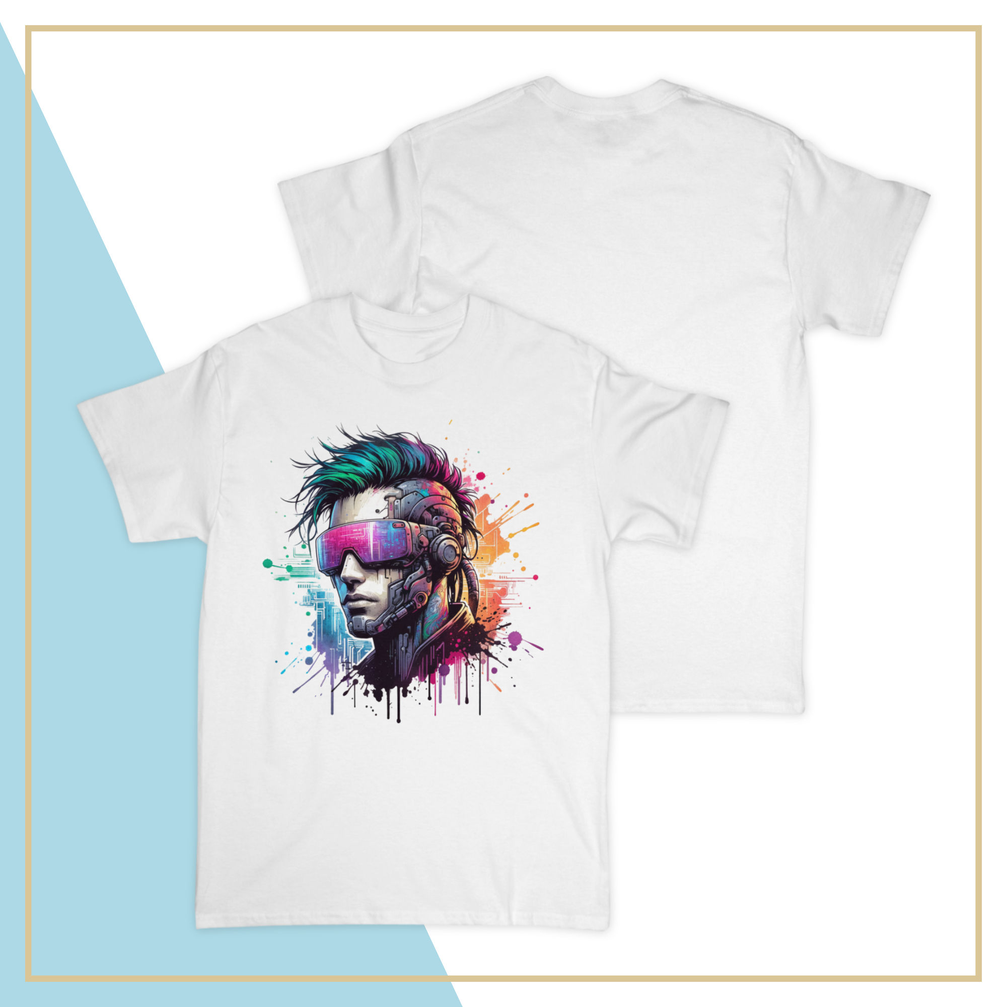 Cyberpunk Man Adult T-Shirt