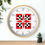 Thumbnail: Waverly Star Quilt Design English Numeral Clock