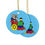 Thumbnail: Teddy's Magical Holiday Express - Decorative Double-Sided Ceramic Ornament