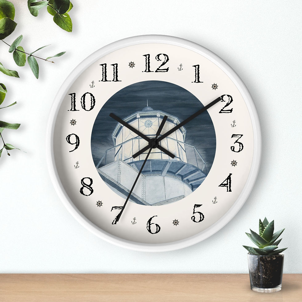 Thumbnail: Point Bonita lighthouse heirloom designer clock