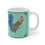 Thumbnail: Gabriel Rooster Mug with bright blue tail.