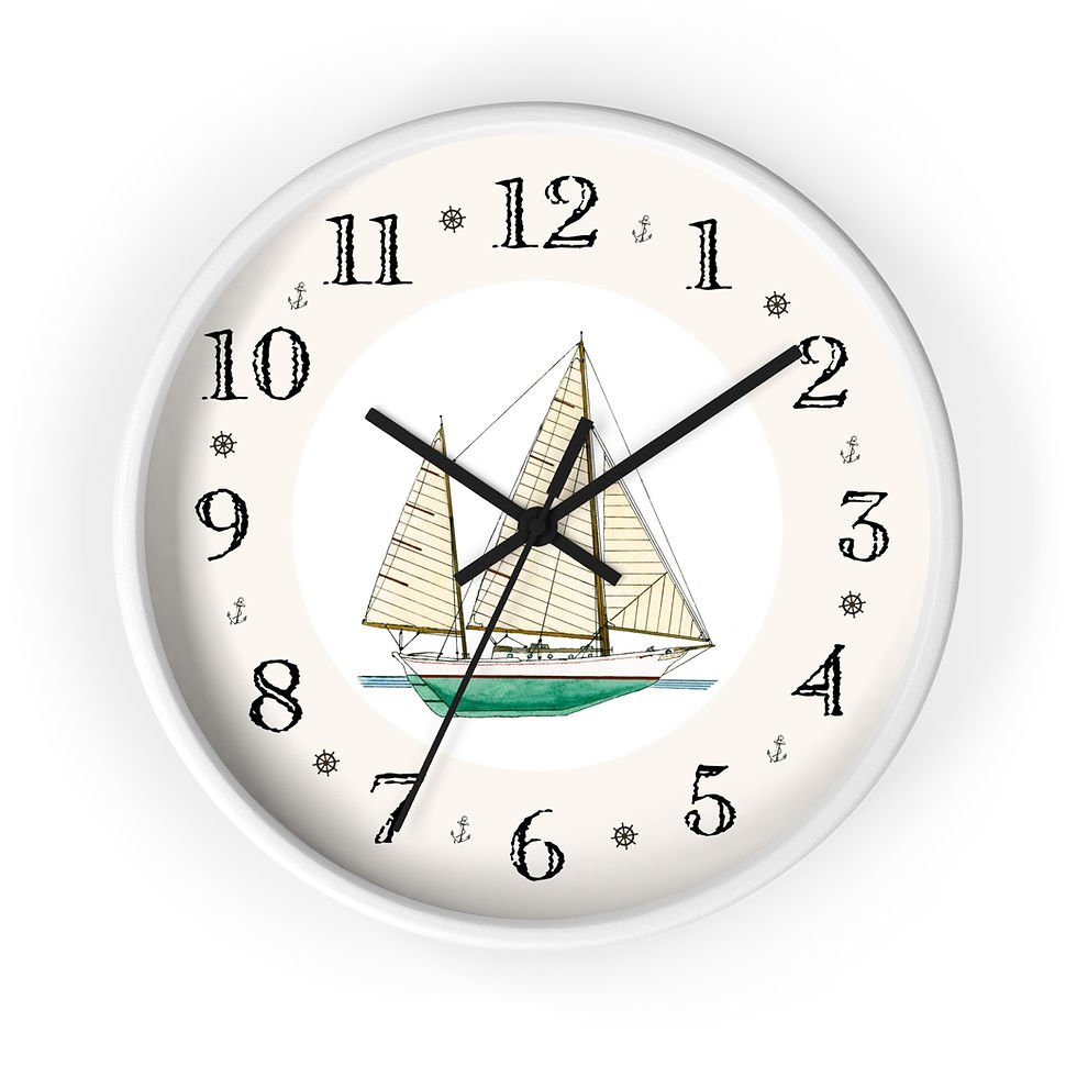Thumbnail: Radiant Star nautical designer wall clock