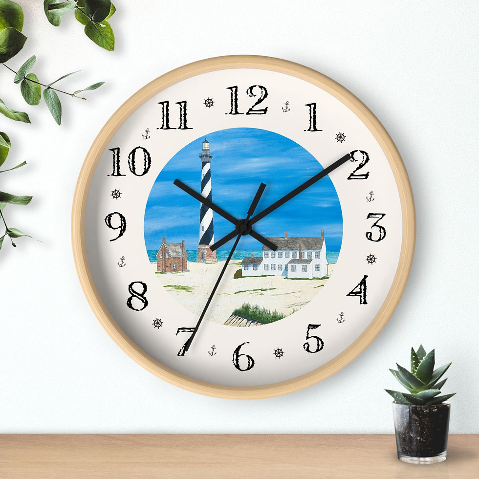 Thumbnail: Cape Hatteras lighthouse designer wall clock