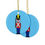 Thumbnail: Ceramic toy soldier Christmas ornament, double-sided design