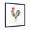 Thumbnail: Rustic rooster framed wall art with vibrant design.