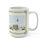 Thumbnail: Cape Henlopen lighthouse mug with watercolor painting