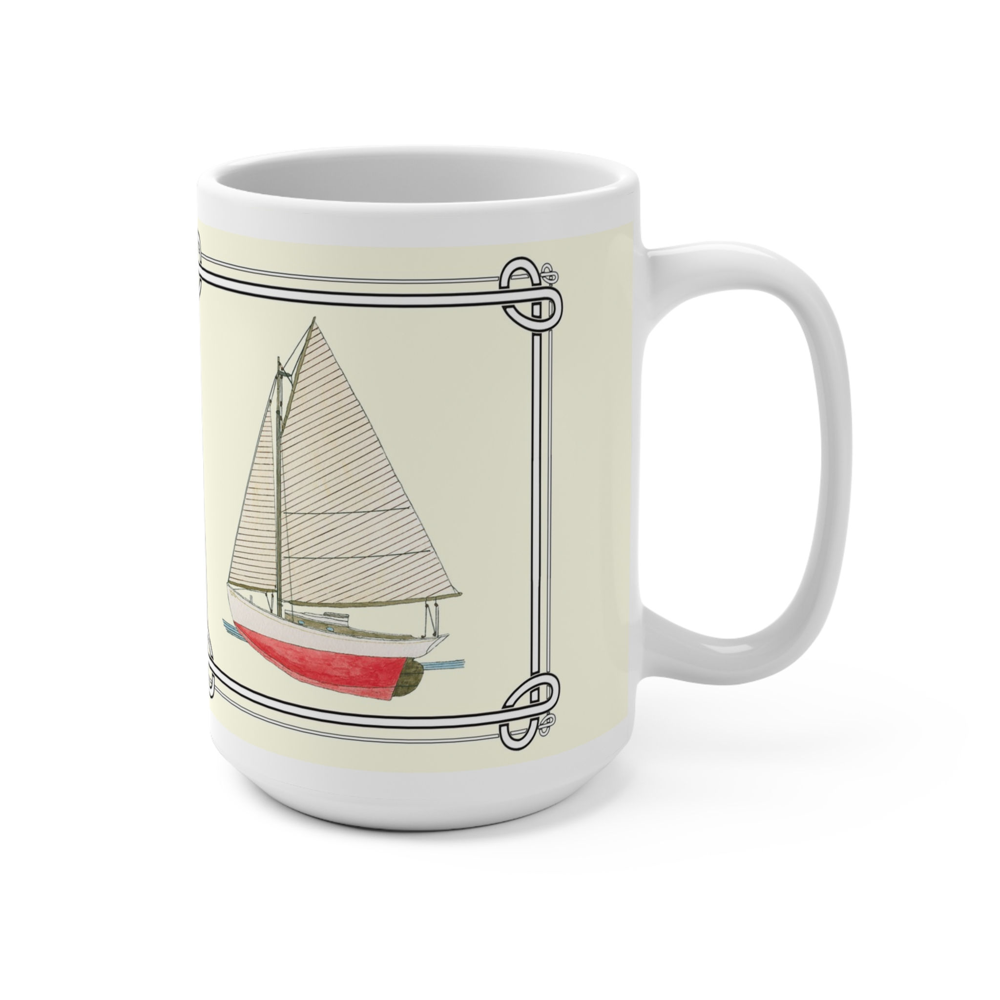 Odyssey ship mug, watercolor painting by Buchanan