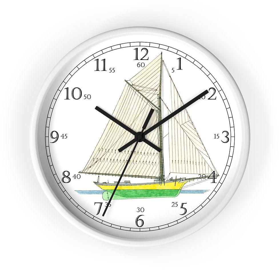 Thumbnail: Emma C. Berry nautical wall clock detailed design