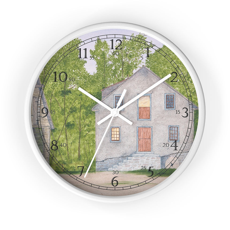 Thumbnail: Long Day At The Mill wooden wall clock