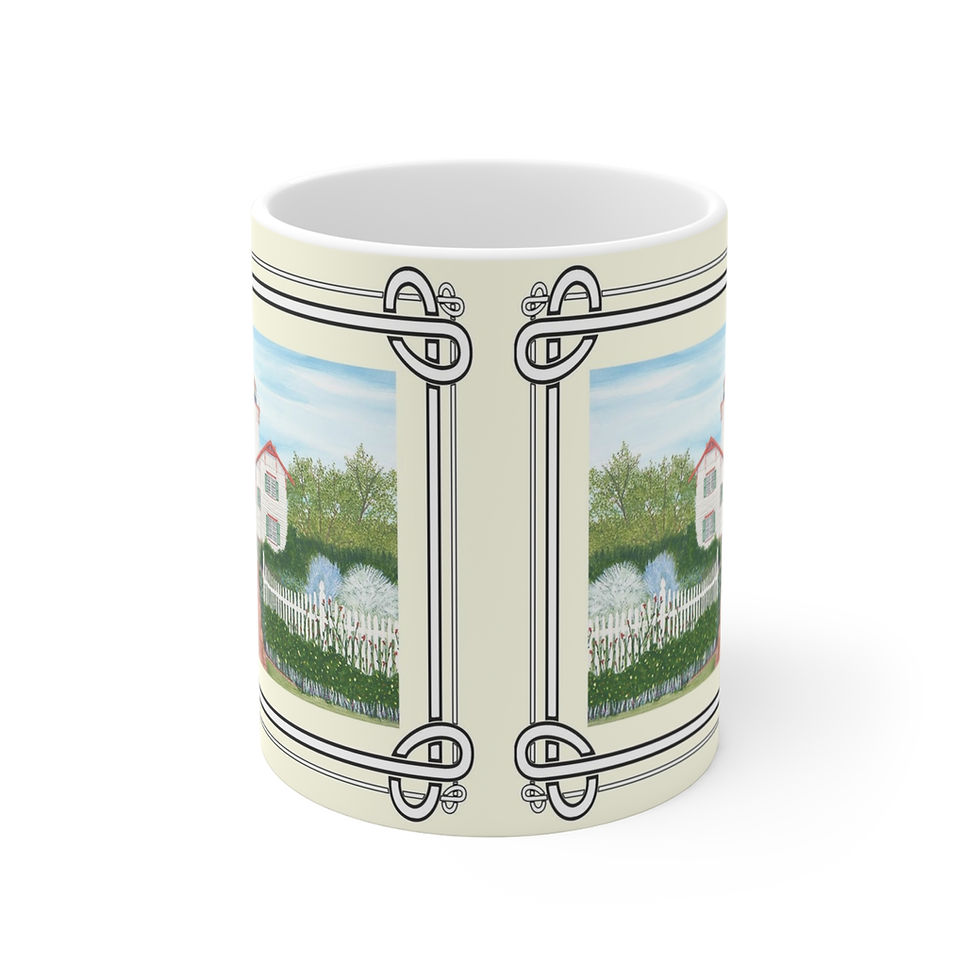 Hereford Inlet Lighthouse with summer gardens
