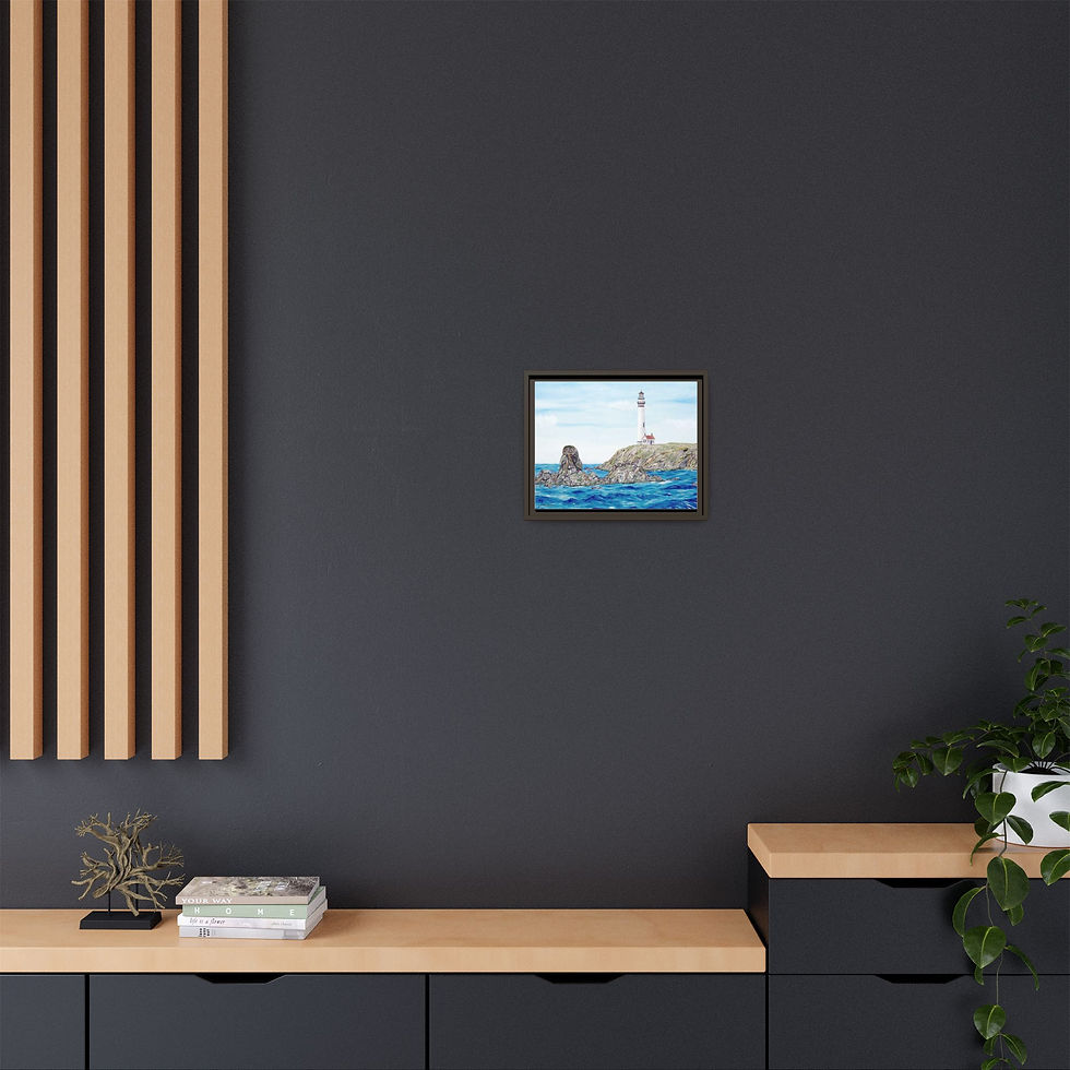 Thumbnail: Pigeon Point Lighthouse framed watercolor wall art