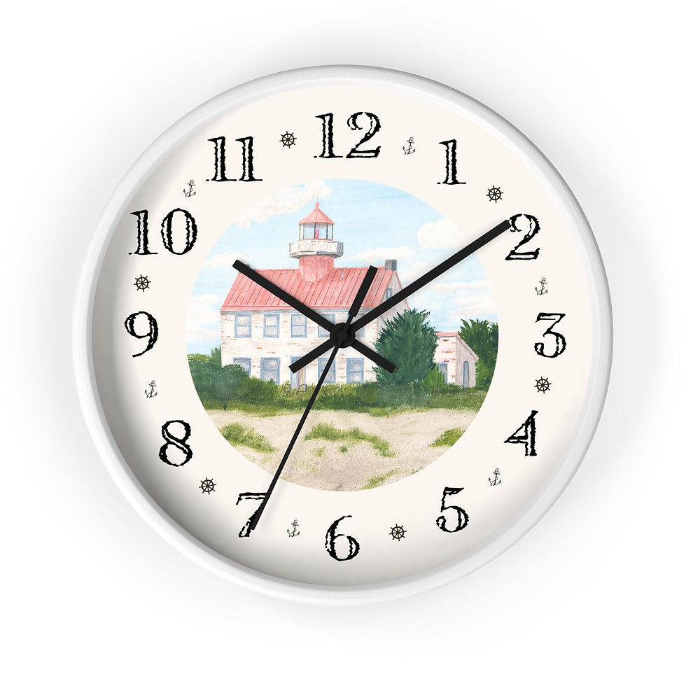 Thumbnail: Fair Weather Off East Point Light Heirloom Designer Clock