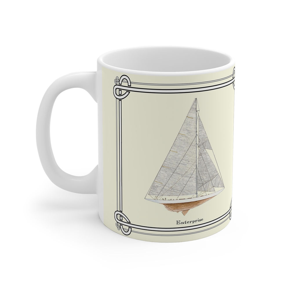 Thumbnail: Enterprise 1930 racing yacht ceramic mug