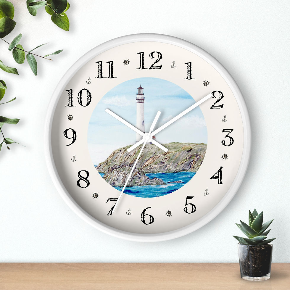 Thumbnail: Pigeon Point Lighthouse nautical designer clock