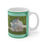 Thumbnail: Manor House mug with spring green country farmhouse scene
