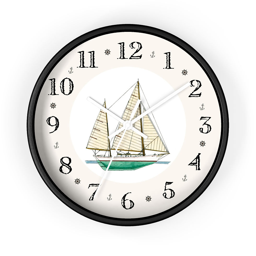 Thumbnail: Radiant Star nautical designer wall clock