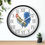 Thumbnail: Vibrant Gabriel Rooster Clock with Roman Numerals.