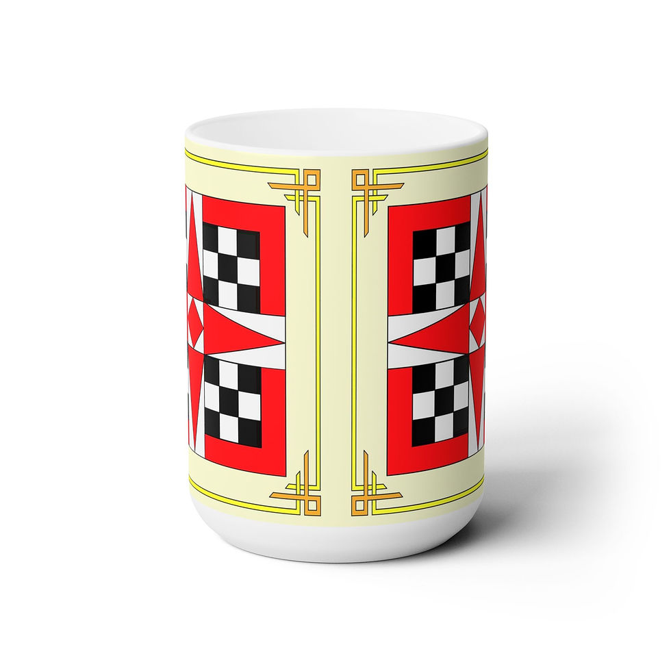 Waverly Star quilt design ceramic mug