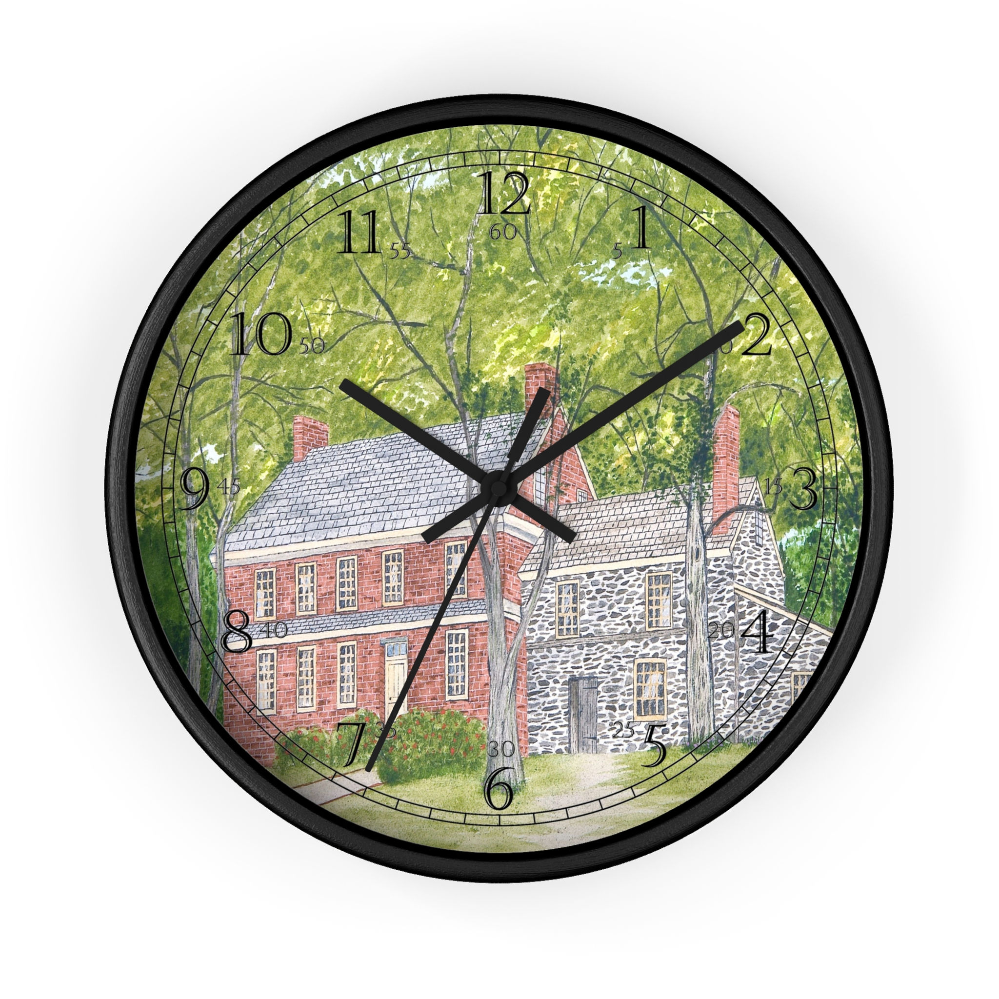 Manor House In Spring English Numeral Clock