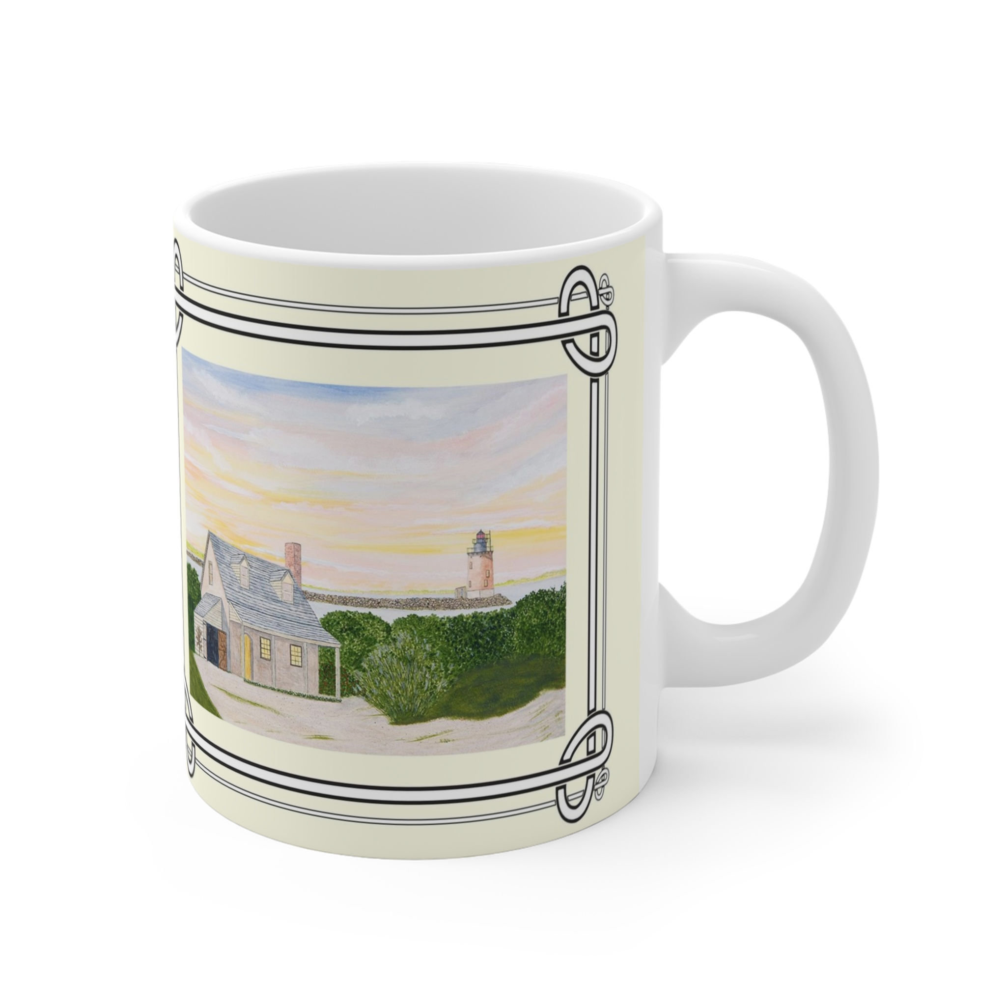 Harbor Light lighthouse mug by Lee M. Buchanan