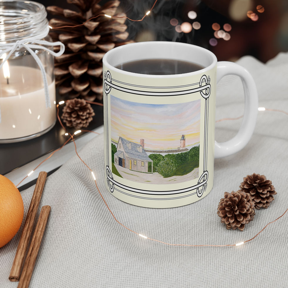 Thumbnail: Harbor Light lighthouse mug by Lee M. Buchanan