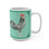 Thumbnail: Watercolor rooster mug featuring black, grey, and red accents.