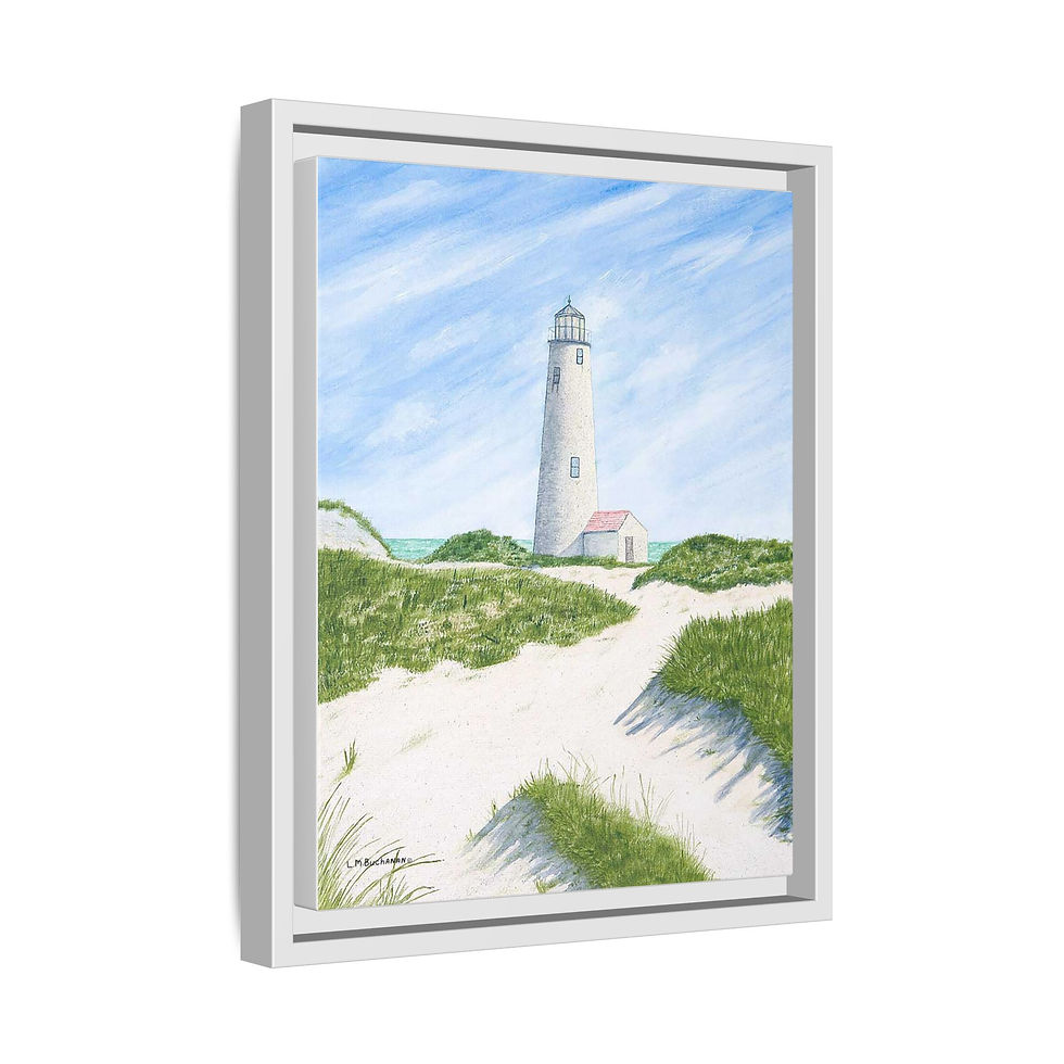 Thumbnail: Dunes At Great Point Light Framed Wall Art