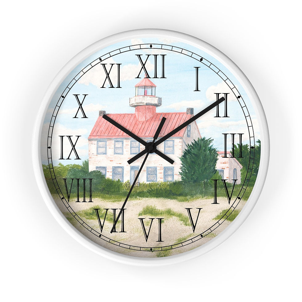 Thumbnail: East Point Lighthouse-themed Roman numeral clock.