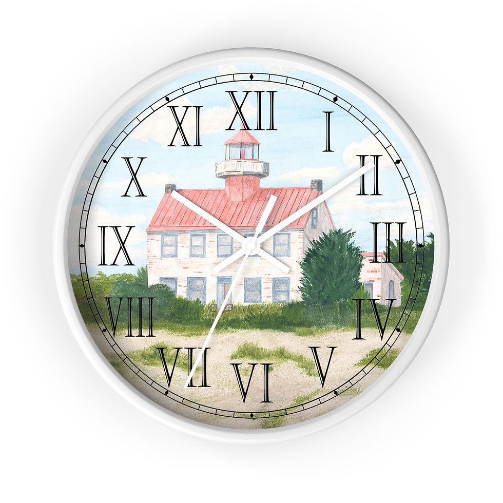 Thumbnail: East Point Lighthouse-themed Roman numeral clock.