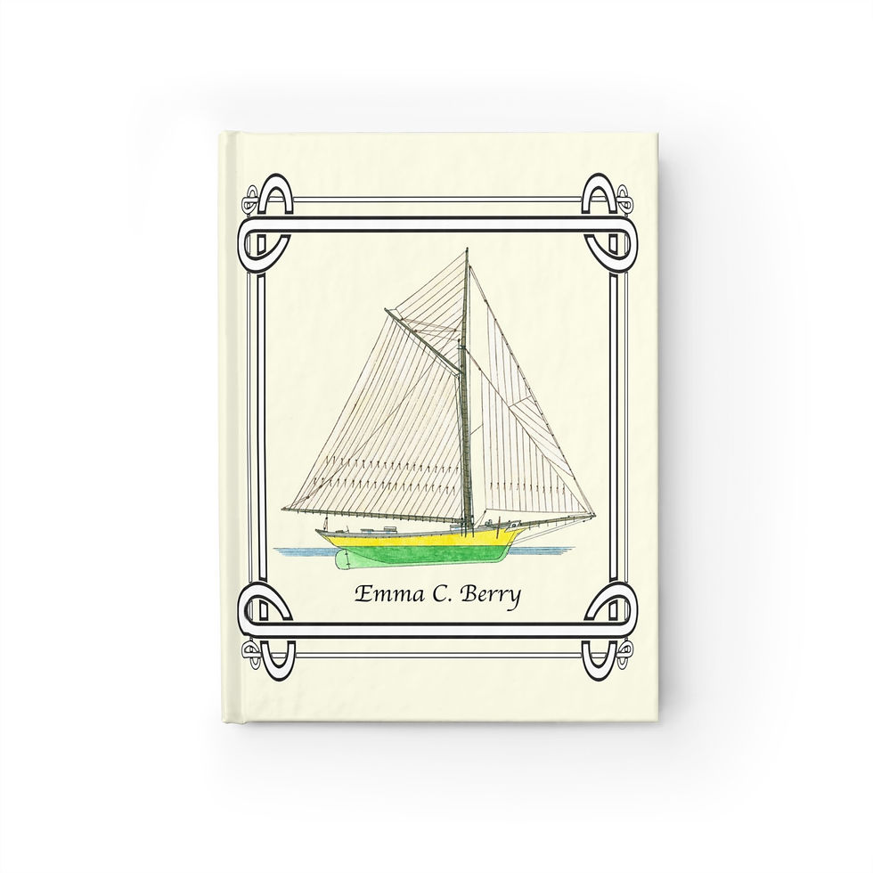 Emma C. Berry Noank Smack watercolor journal cover