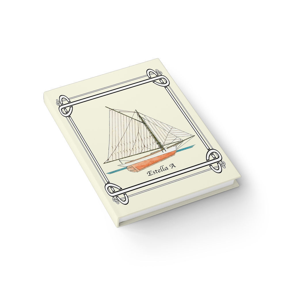Thumbnail: Estella Maine Sloop Nautical Journal Cover Art
