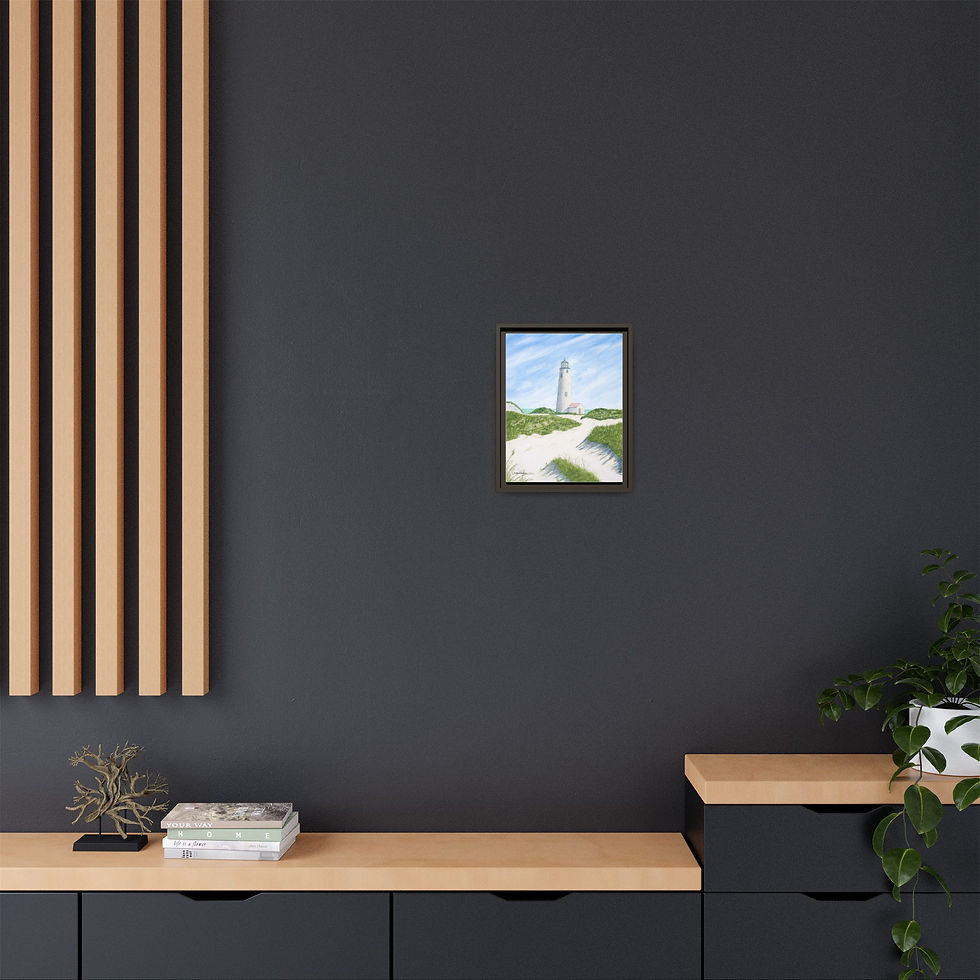 Thumbnail: Dunes At Great Point Light Framed Wall Art
