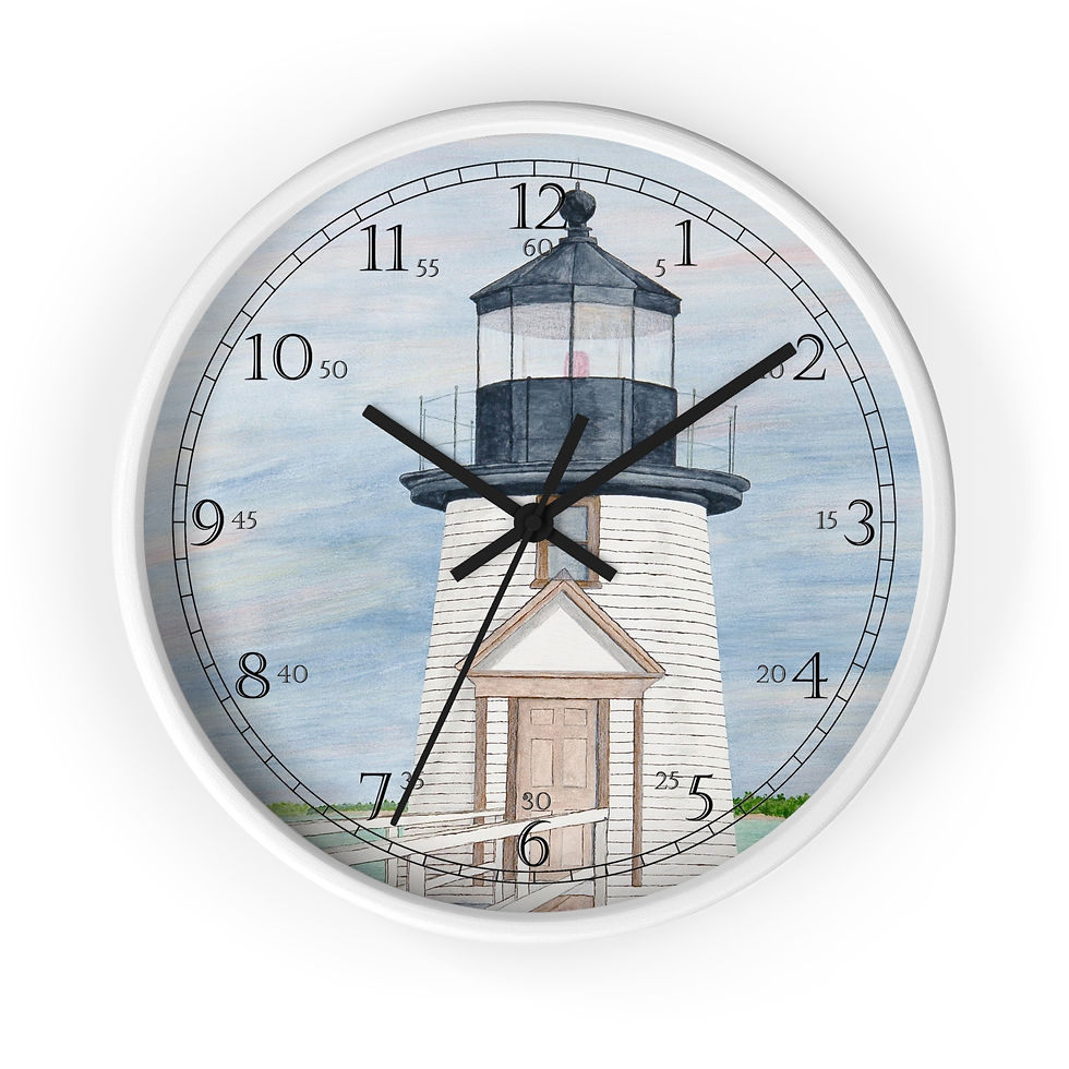 Thumbnail: Evening Light At Brant Point English Numeral Clock
