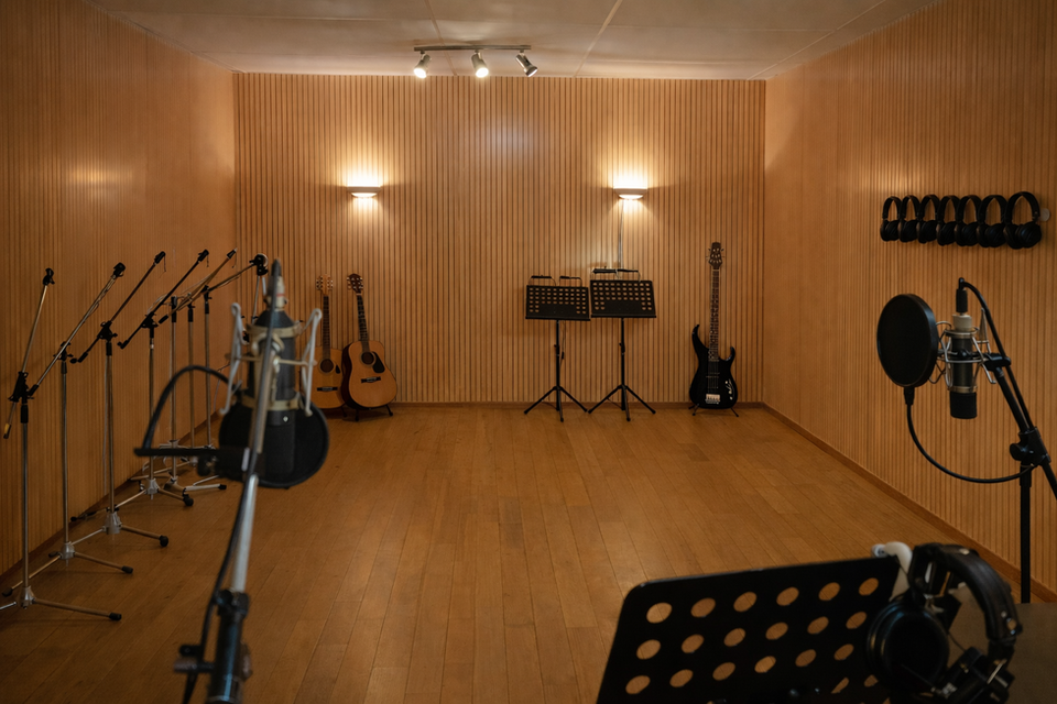 Régie du studio d'enregistrement
