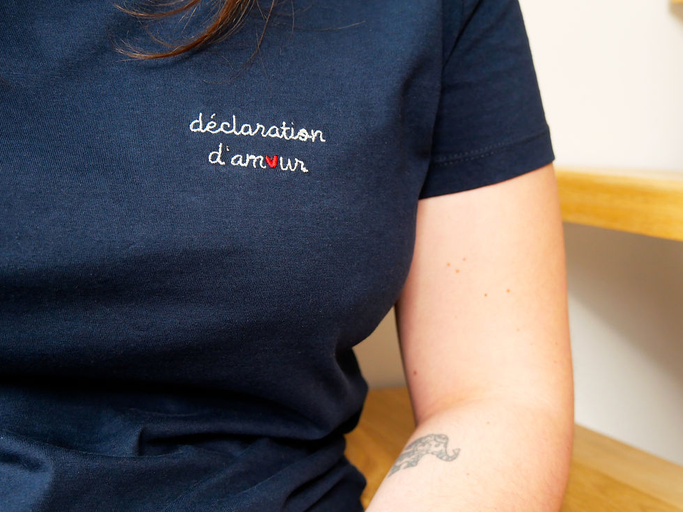 Miniature : T-shirt femme "Déclaration d'amour"