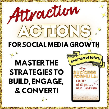 A mockup scene for the Attraction Actions course